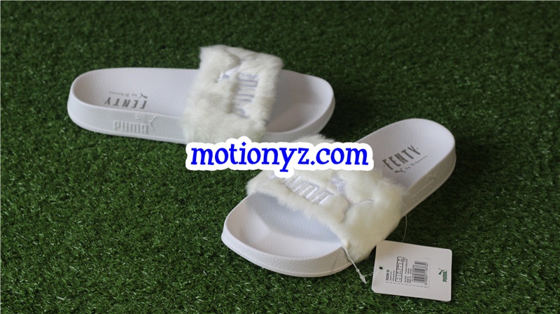 Puma Leadcat Fenty Fur Slide White